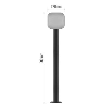 LED-lampa för utomhusbruk NIKA LED/12,5W/230V IP44 80 cm