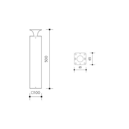 LED-lampa för utomhusbruk ORNELA LED/6W/230V 3000K IP54 brun