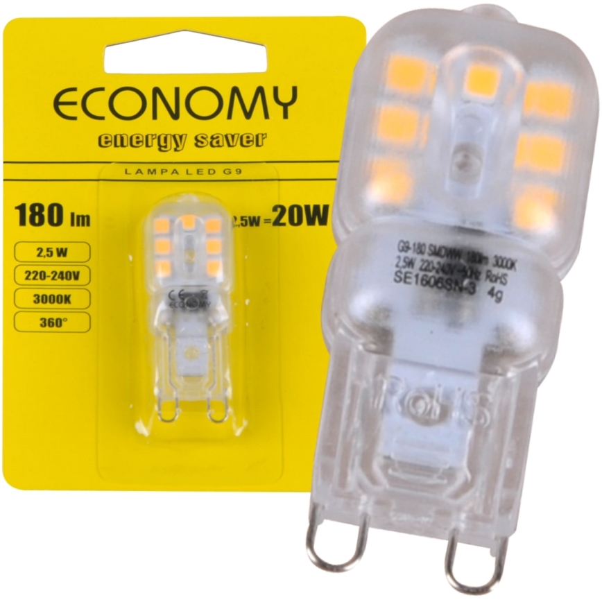 LED-lampa G9/2,5W/230V 3000K
