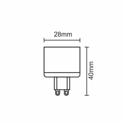LED-lampa G9/5W/230V 4000K
