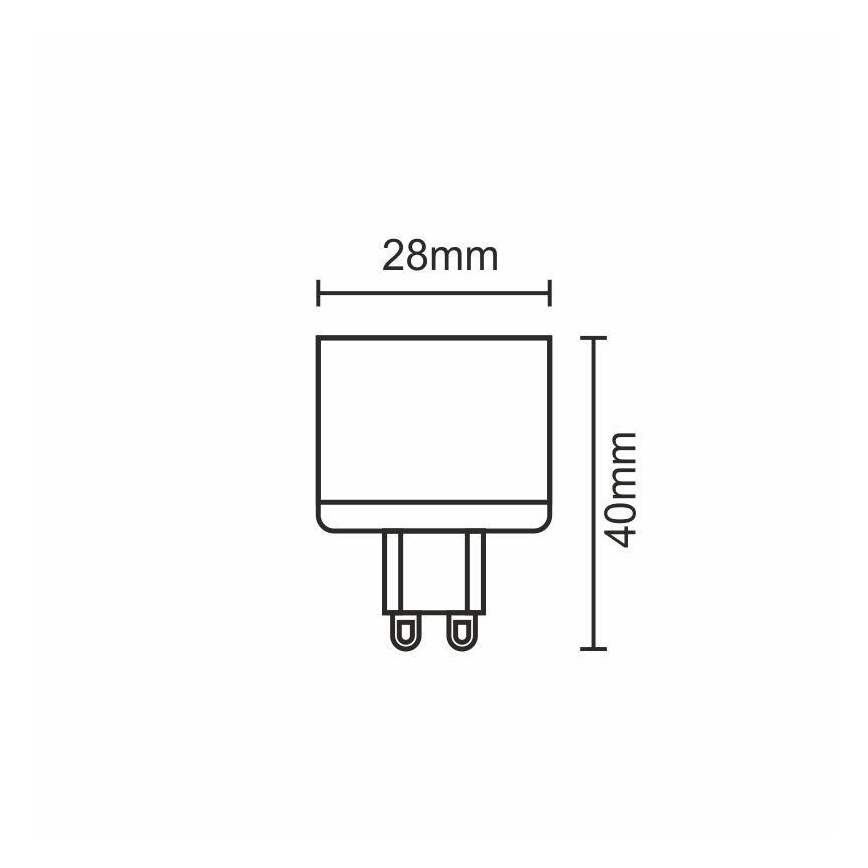 LED-lampa G9/5W/230V 4000K