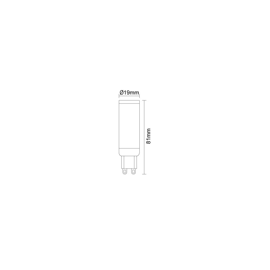 LED-lampa G9/7,6W/230V 2800K