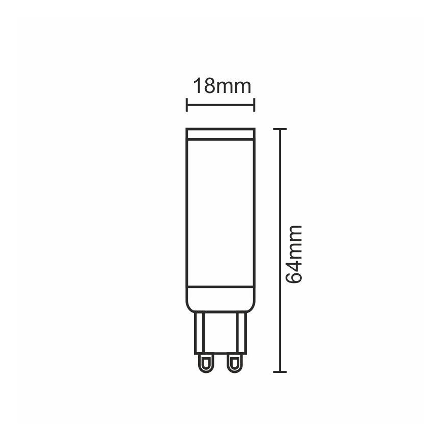 LED-lampa G9/7W/230V 4000K