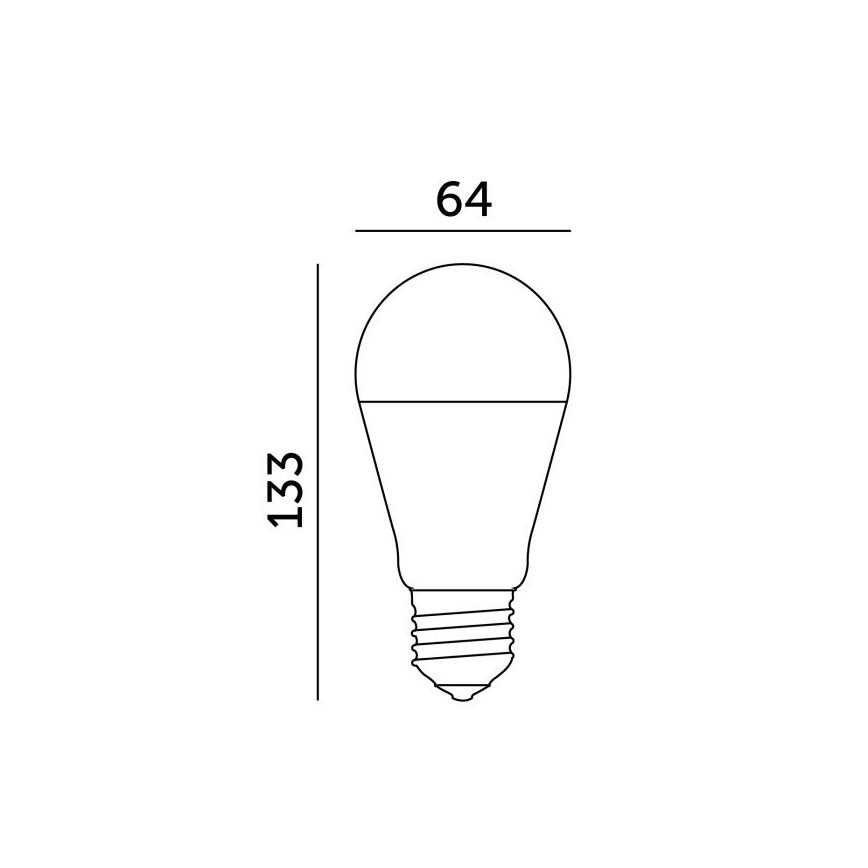 LED-lampa GS E27/17W/230V 3000K