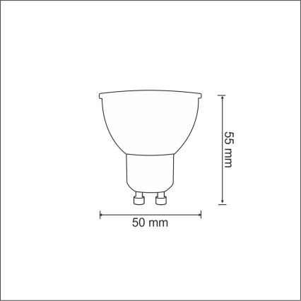 LED-lampa GU10/3.5W/230V 6400K