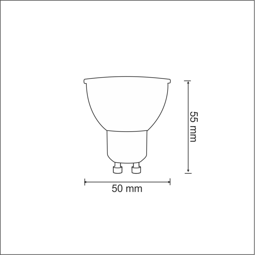 LED-lampa GU10/3.5W/230V 6400K