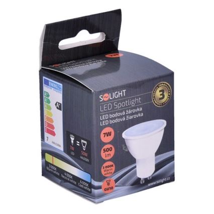 LED-lampa GU10/7W/230V 3000K - Solight