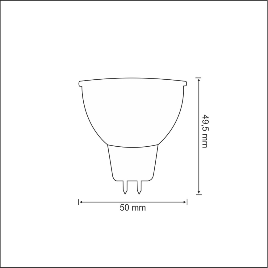 LED-lampa GU5,3/MR16/2,6W/12V 6400K