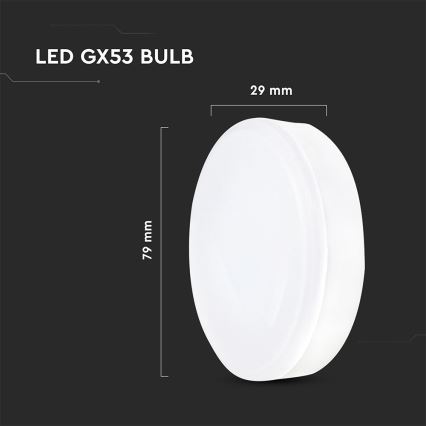 LED-lampa GX53/6,4W/230V 4000K