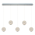 LED Lampa hängande CREMONA 5xLED/5W/230V 3000K matt krom