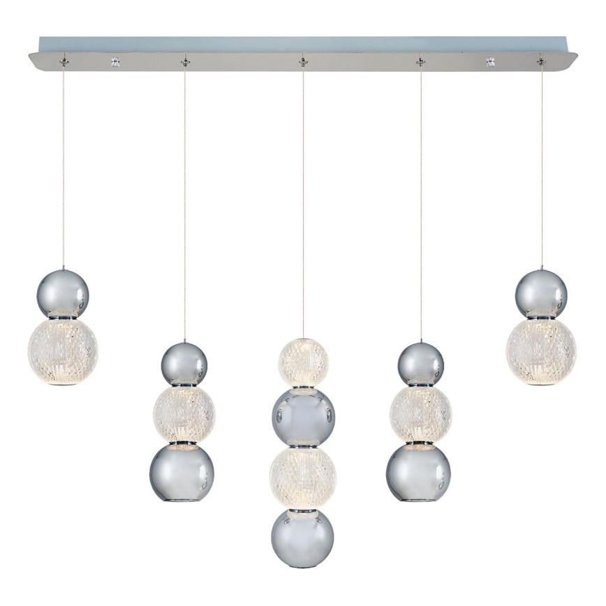 LED Lampa hängande CREMONA LED/27W/230V 3000K matt krom