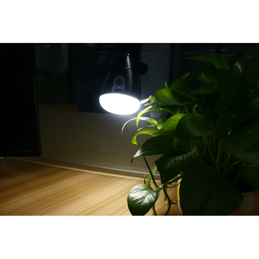 LED-lampa KLIP med USB-laddare LED/5W/5V 4000K