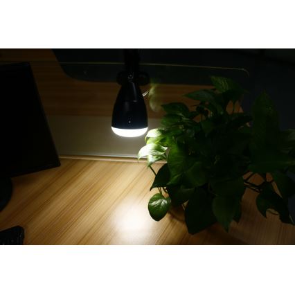 LED-lampa KLIP med USB-laddare LED/5W/5V 4000K
