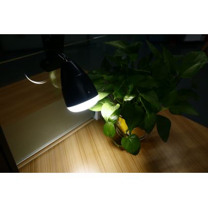 LED-lampa KLIP med USB-laddare LED/5W/5V 4000K