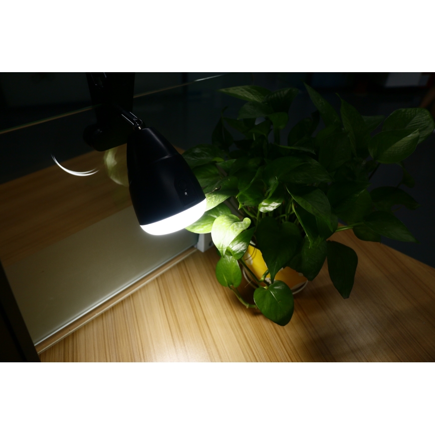LED-lampa KLIP med USB-laddare LED/5W/5V 4000K