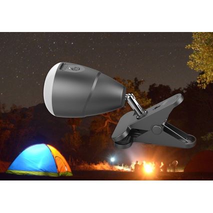 LED-lampa KLIP med USB-laddare LED/5W/5V 4000K
