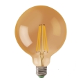 LED-lampa LED stjärna AMBER G125 E27/8W/230V 2200K