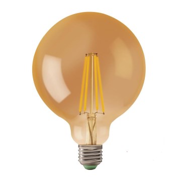 LED-lampa LED stjärna AMBER G125 E27/8W/230V 2200K