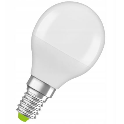 LED-lampa av återvunnen plast P45 E14/4,9W/230V 2700K - Ledvance