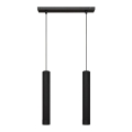 LED-lampa på kabel TUBA 2xGU10/4,8W/230V svart