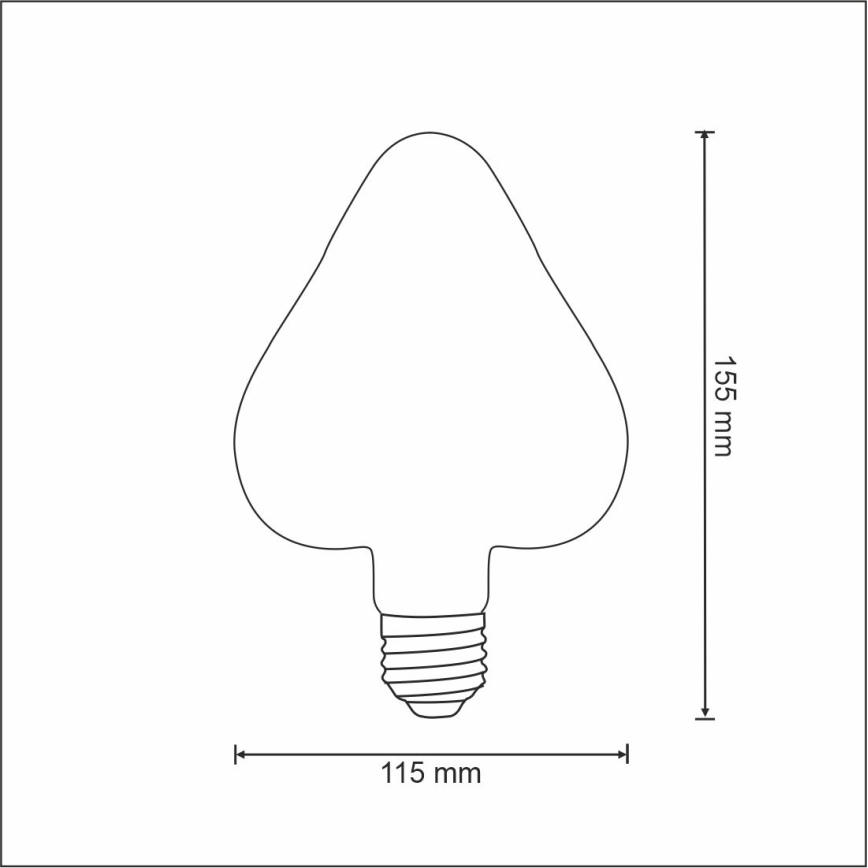 LED-lampa VINTAGE AMBER E27/2,5W/230V 2000K