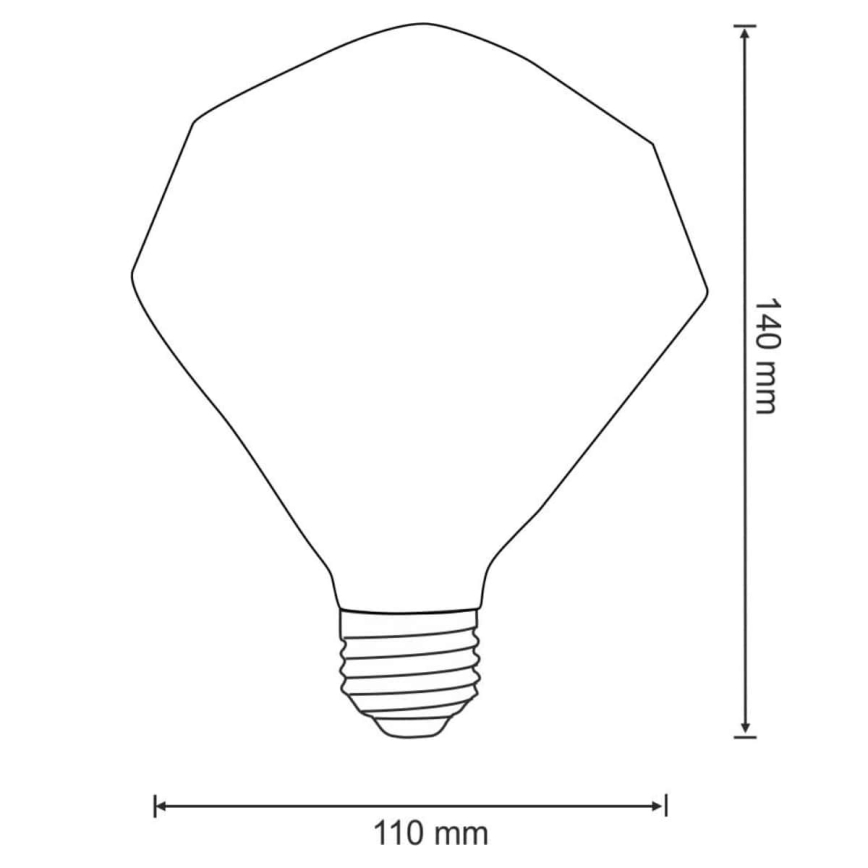 LED-lampa VINTAGE AMBER E27/4W/230V 2700K