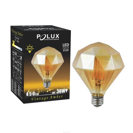 LED-lampa VINTAGE AMBER E27/4W/230V 2700K