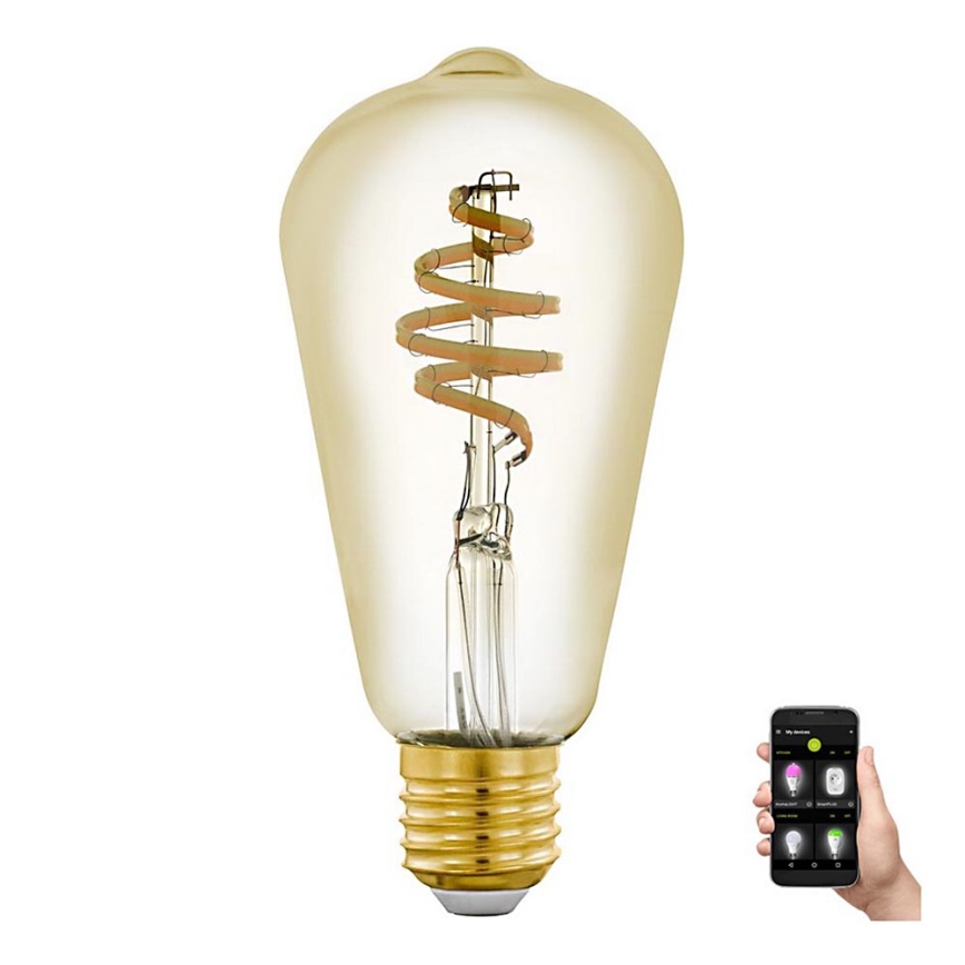 LED-lampa VINTAGE E27/5.5W/230V 2,200K-6,500K - Eglo 12583