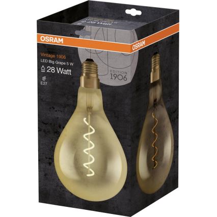 LED-lampa VINTAGE E27/5W/230V - Osram