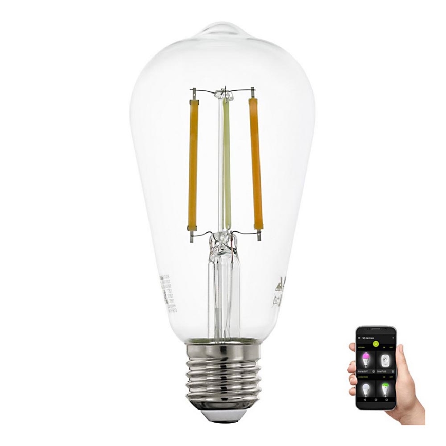 LED-lampa VINTAGE E27/6W/230V 2,200K-6,500K - Eglo 12577