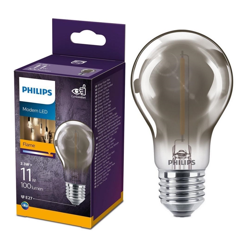 LED-lampa VINTAGE Philips A60 E27/2.3W/230V 1,800K