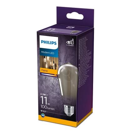 LED-lampa VINTAGE Philips ST64 E27/2.3W/230V 1,800K