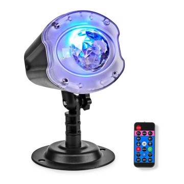 LED Laser projector 6W/230V IP65 + fjärrkontroll