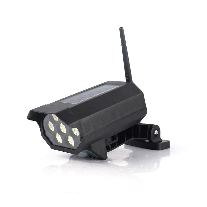 LED låtsas säkerhetskamera med sensor och med solcellspanel LED/5W/5,5V IP65 + fjärrkontroll