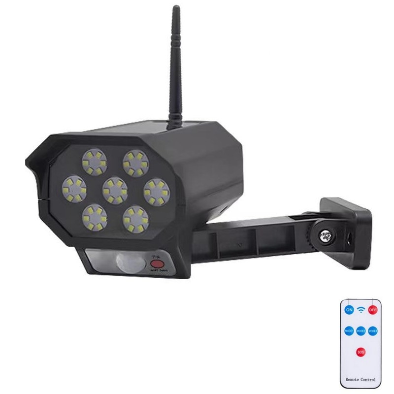 LED låtsas säkerhetskamera med sensor och med solcellspanel LED/5W/5,5V IP65 + fjärrkontroll