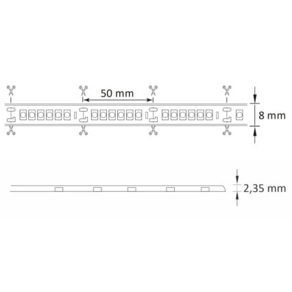 LED list för utomhusbruk 3m LED/23W/24V/230V 4000K IP65