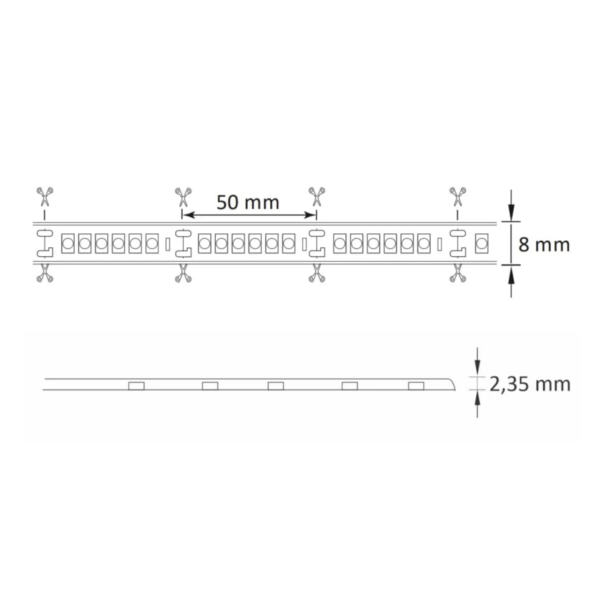 LED list för utomhusbruk 3m LED/23W/24V/230V 4000K IP65