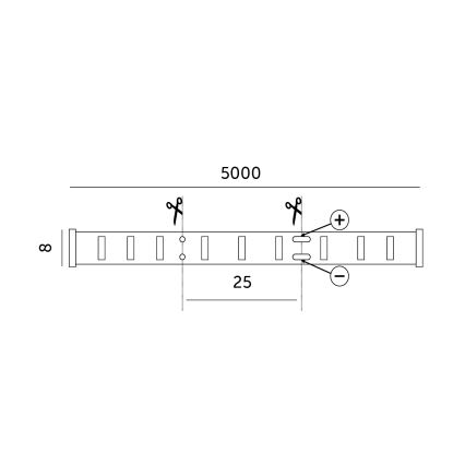 LED list LED/50W/12V 5 m 4000K IP65