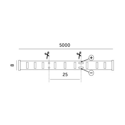 LED list LED/50W/12V 5 m 6500K IP65