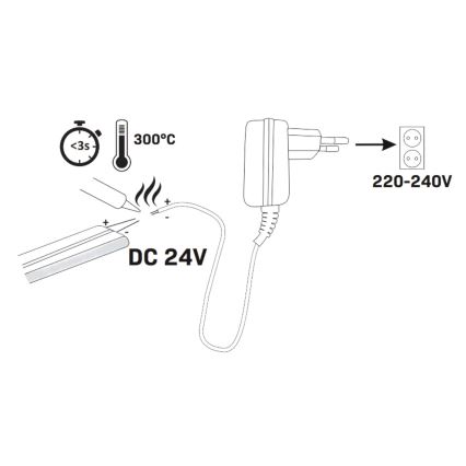 LED list NEON 5m LED/40W/24V orange IP65