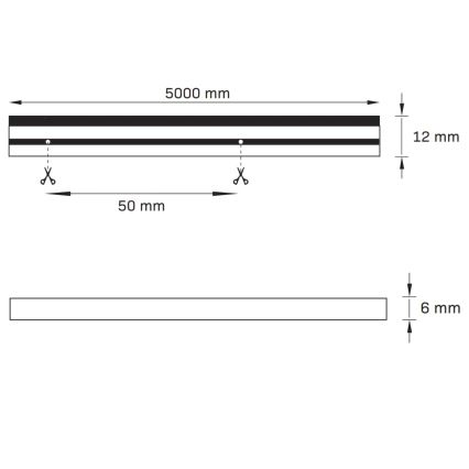 LED list NEON 5m LED/40W/24V rosa IP65