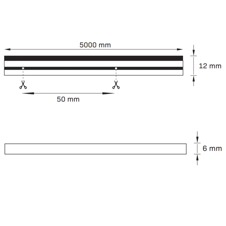 LED list NEON 5m LED/40W/24V rosa IP65