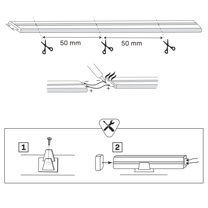 LED list NEON 5m LED/40W/24V rosa IP65