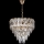 LED-ljuskrona med kedja 7xE27/60W/230V + 4xLED/6W Ø 40 cm guldfärgad