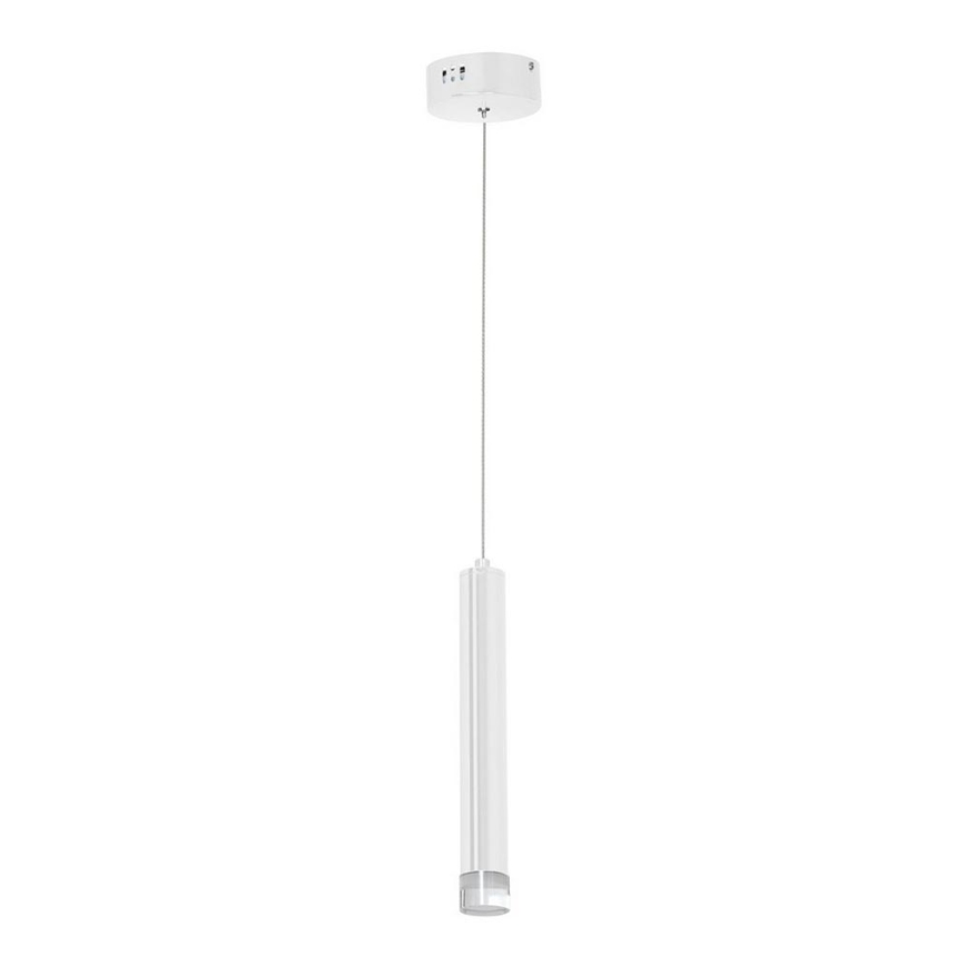 LED Ljuskrona med snöre ALBA 1xLED/5W/230V vit