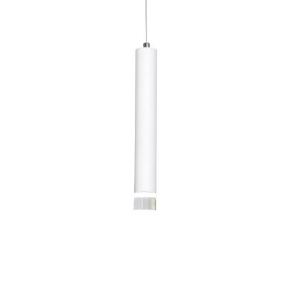 LED Ljuskrona med snöre ALBA 1xLED/5W/230V vit