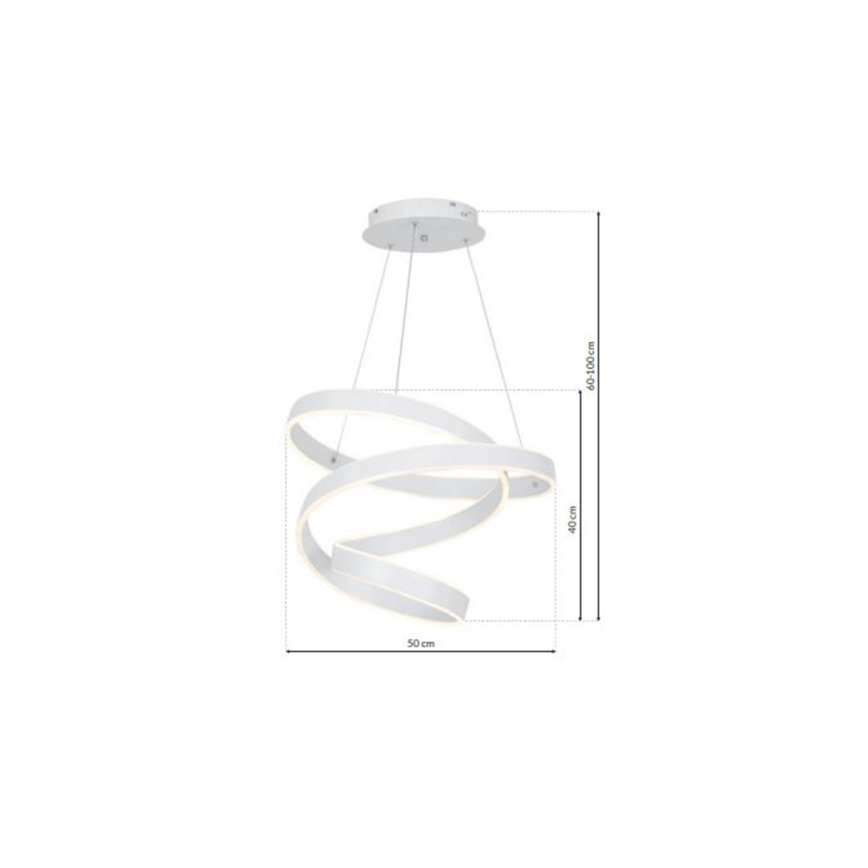 LED Ljuskrona med snöre ANDROMEDA LED/45W/230V