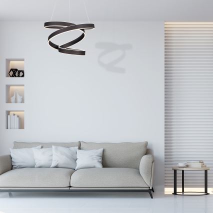 LED Ljuskrona med snöre ANDROMEDA LED/45W/230V