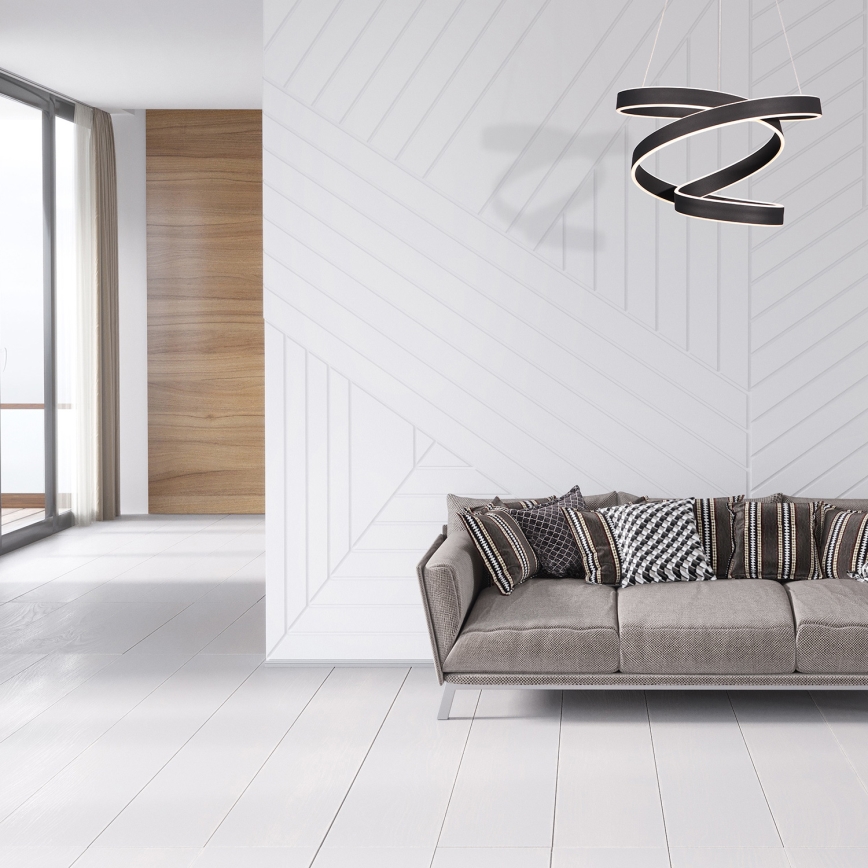 LED Ljuskrona med snöre ANDROMEDA LED/45W/230V