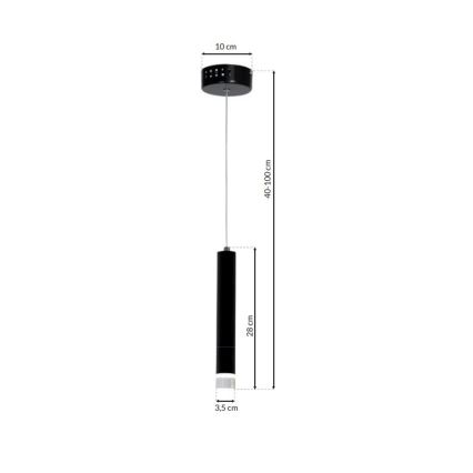 LED Ljuskrona med snöre BilBON LED/5W/230V